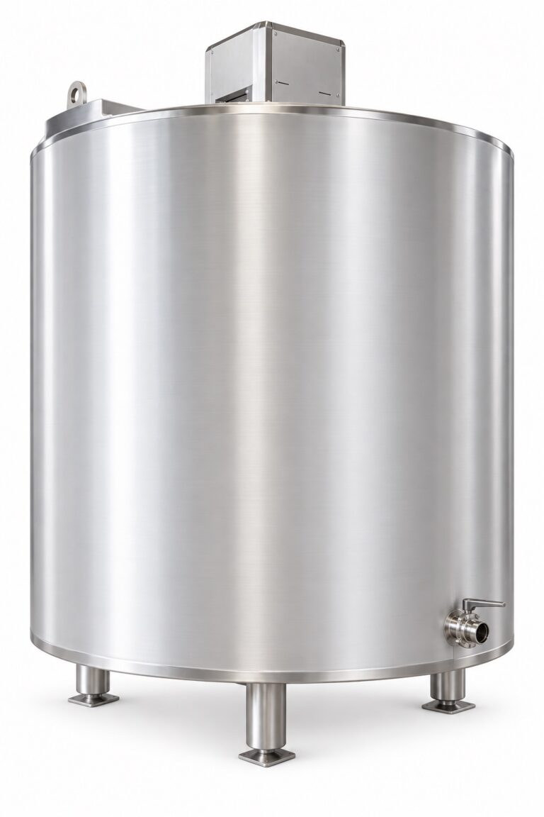 Máquina para la cocción de helados Omega Solari en acero inoxidable sobre fondo blanco