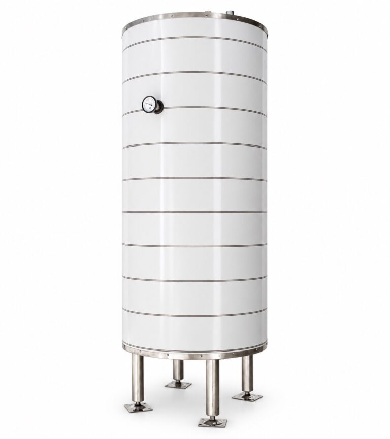 Termotanque recuperador de calor de acero inoxidable con indicador de temperatura