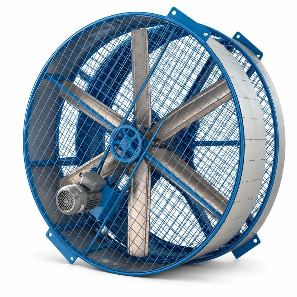 Ventilación para ganado lechero